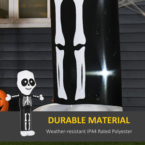  10ft Halloween Inflatable Skeleton Ghost Decoration, LED Lighted for Home Indoor Outdoor Garden Lawn Decoration Party Prop