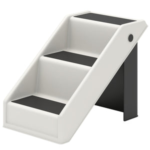  Dog Stairs for Small Dogs, 14.5" H Foldable Pet Ramp with 3 Non-Slip Steps for High Beds or Sofas