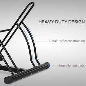 Soozier 2 Bike Rack Bicycle Floor Stand Bike Parking Garage Parking Organizer Indoor Bike Storage Holder, Indoor and Outdoor Storage