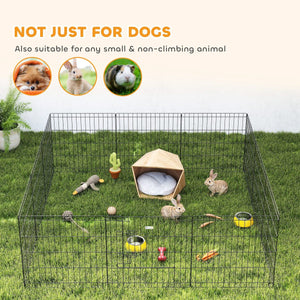  24inch Foldable Metal Exercise Pet Playpen Yard Dog Puppy Kennel Cage 12 Panels