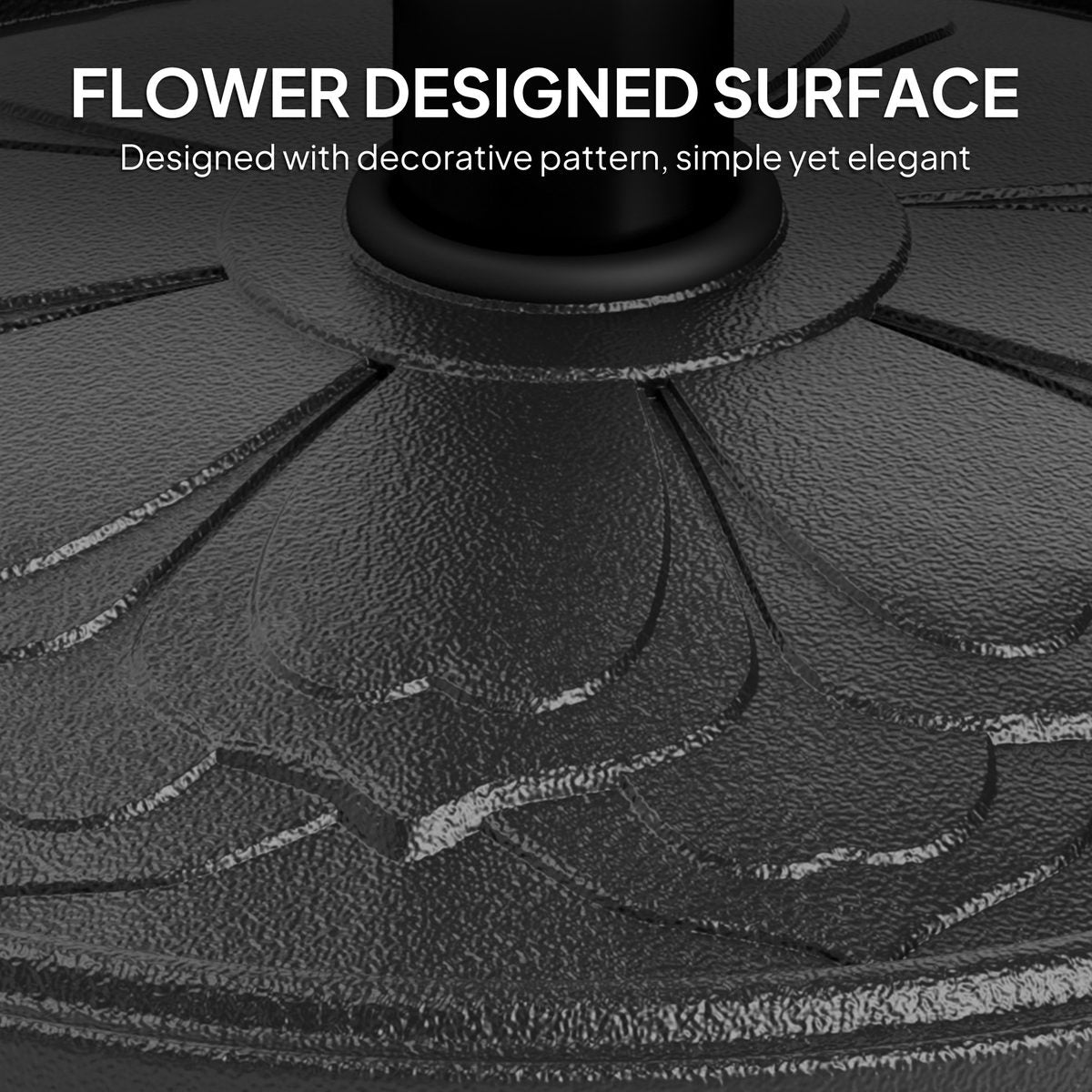  26 lbs Resin Round Patio Umbrella Base, Umbrella Stand Base, Outdoor Umbrella Stand for Outdoor, Lawn, Poolside