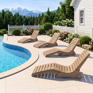 In-Pool Lounge Chair with Weighted Anti-Floating Design 450 LBS for Baja Shelf-Brown view 5