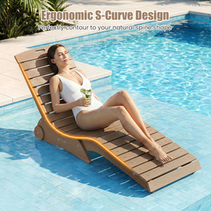 In-Pool Lounge Chair with Weighted Anti-Floating Design 450 LBS for Baja Shelf-Brown view 6