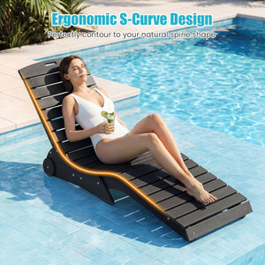 In-Pool Lounge Chair with Weighted Anti-Floating Design 450 LBS for Baja Shelf-Dark Gray view 6