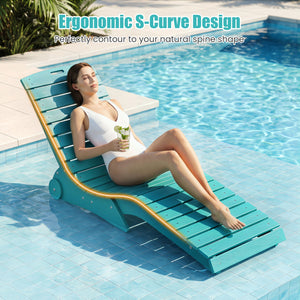 In-Pool Lounge Chair with Weighted Anti-Floating Design 450 LBS for Baja Shelf-Turquoise view 6