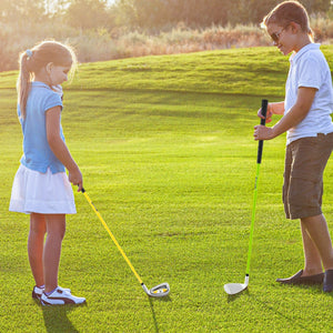 Individual Gold Club for Boys and Girls with Fiberglass Shaft and Headcover-Green view 9