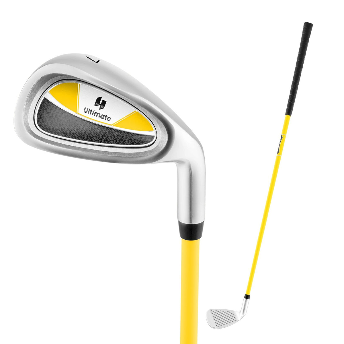 Individual Gold Club for Boys and Girls with Fiberglass Shaft and Headcover-Yellow view 4