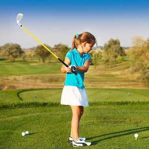 Individual Gold Club for Boys and Girls with Fiberglass Shaft and Headcover-Yellow view 7