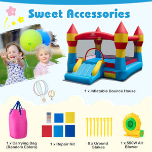 Indoor Outdoor Blow-up Bouncy Castle with 550W Blower for Yard view 9