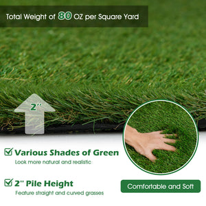 Indoor Outdoor Synthetic Turf Mat with Drainage Holes-XL view 6