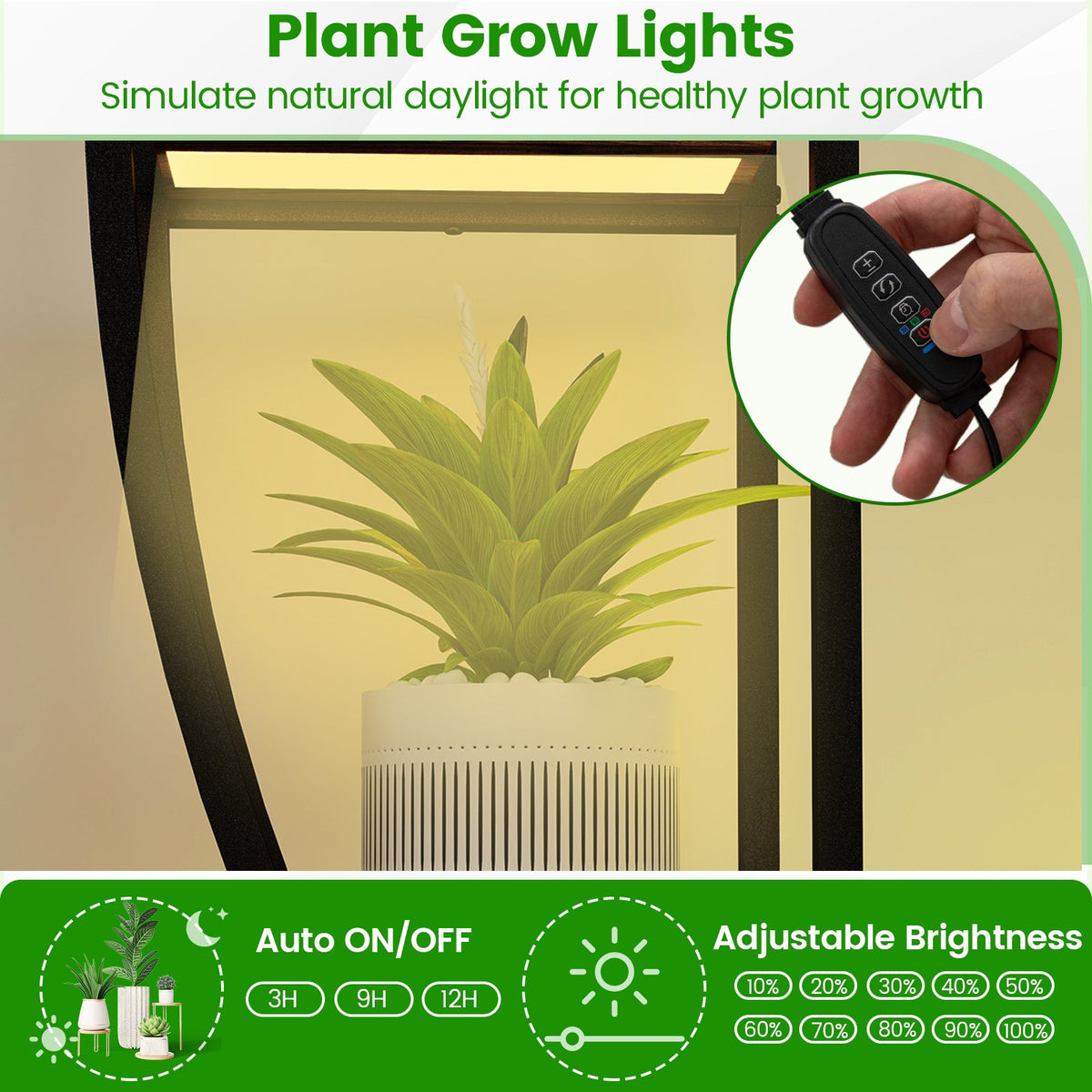 Indoor Plant Stand 63 inches Tall 10-Tier Corner Metal Plant Shelf Large Flowerpot Holder-Brown view 6