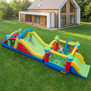 Inflatable Bounce House Blow up Jumping Bouncer with 750W Blowers view 2