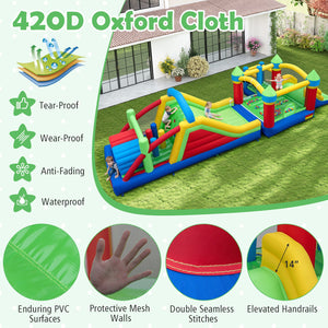 Inflatable Bounce House Blow up Jumping Bouncer with 750W Blowers view 6