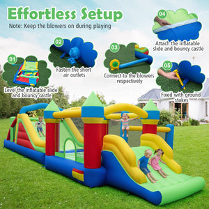 Inflatable Bounce House Blow up Jumping Bouncer with 750W Blowers view 7