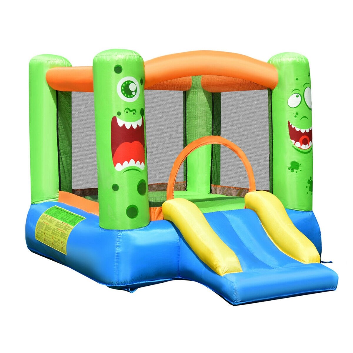 Inflatable Bounce House Jumper Castle Kid's Playhouse with Long Slide