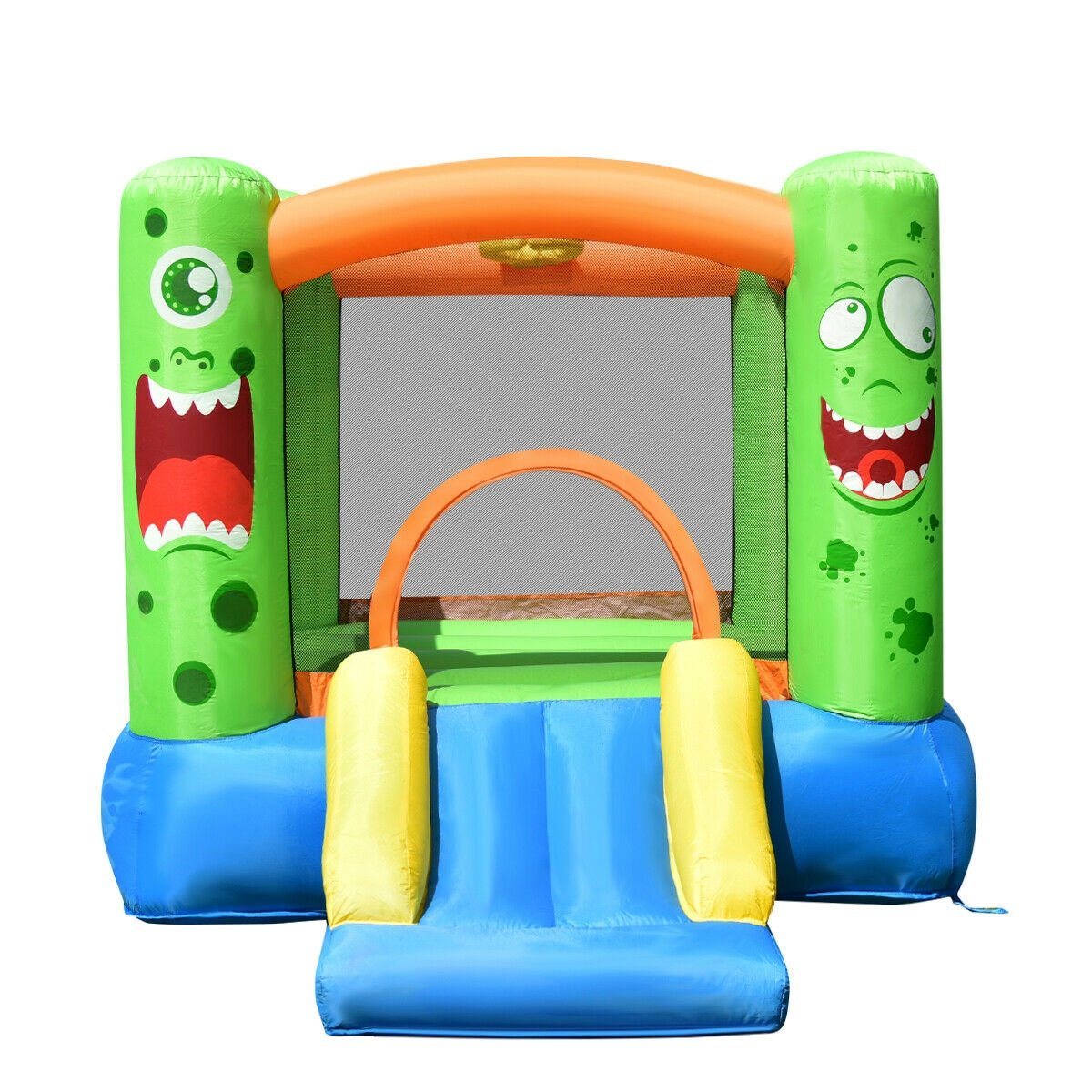 Inflatable Bounce House Jumper Castle Kid's Playhouse with Long Slide view 5