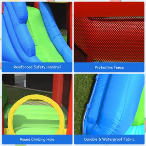 Inflatable Bounce House Splash Pool with Water Climb Slide Blower included view 9