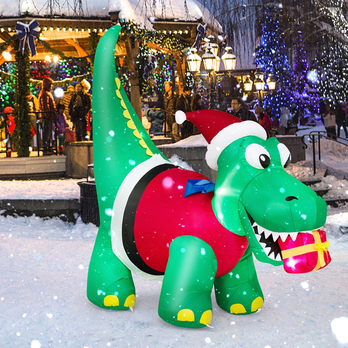 Inflatable Christmas Decoration with LED Lights for Yard view 3