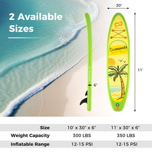 Inflatable Stand up Paddle Board iSUP Board Accessories with 3 Fins-L view 4