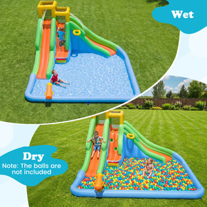 Inflatable Water Slide for Kids with Double Slides and 680W Blower view 9