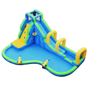 Inflatable Water Slide Kids Bounce House with Water Cannons and Hose Without Blower view 9