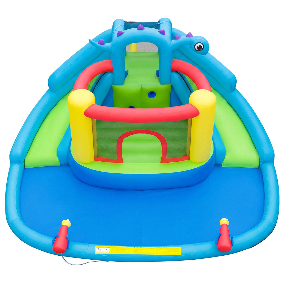 Inflatable Water Slide Park Dinosaur-themed Kids Inflatable Bounce House with Double Slides view 4