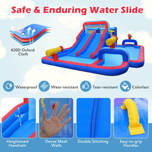 Inflatable Water Slide Park for Kids Backyard Outdoor Fun (without Blower) view 9