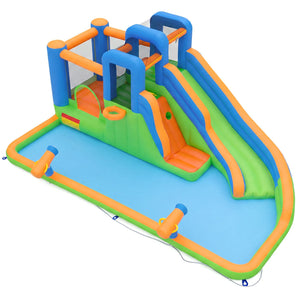 Inflatable Water Slide with Dual Climbing Walls and Blower Excluded view 3