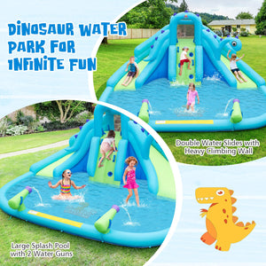 Inflatable Water Slide with Dual Slides and Large Splash Pool (Without Blower) view 7