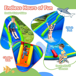 Inflatable Waterslide Bounce House with Upgraded Handrail without Blower view 8