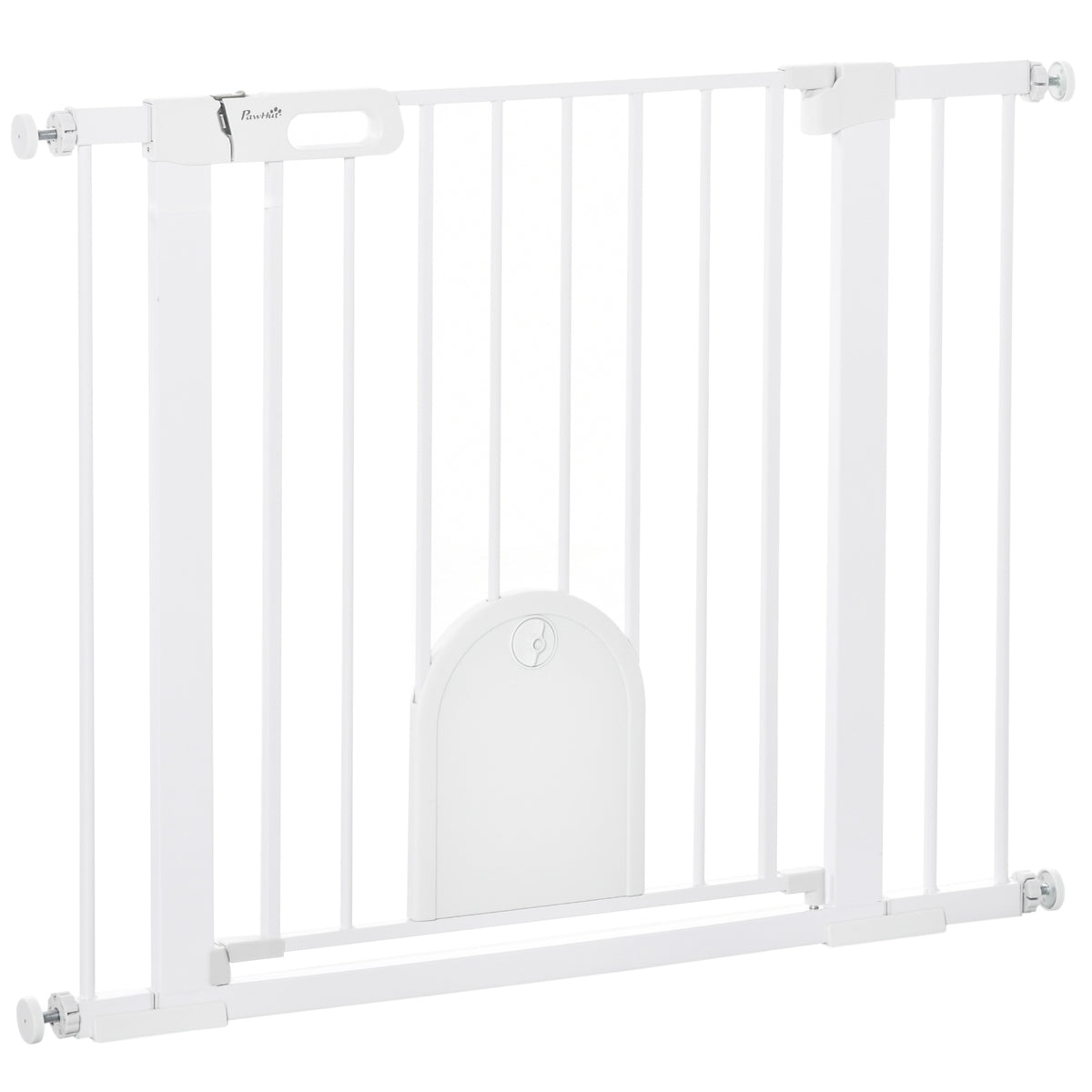30"-52" Extra Wide Pet Gate Barrier with Small Door, 30"H Dog Gate with Safety Gate Barrier – view 9