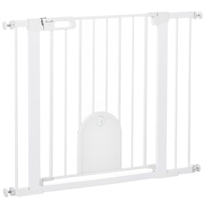 30"-52" Extra Wide Pet Gate Barrier with Small Door, 30"H Dog Gate with Safety Gate Barrier – view 9