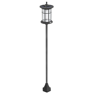 72" Solar Post Light, Cool White LED Outdoor Lamp, Waterproof IP44 for Patio, Garden, Backyard, Pathway