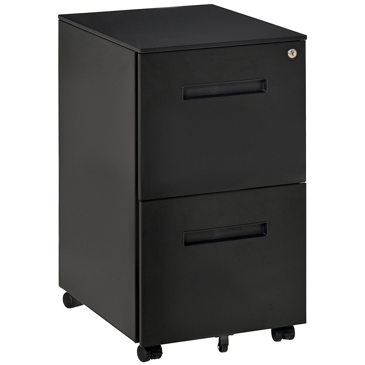 File Cabinet, Vertical Filing Cabinet with Adjustable Partition for A4 Letter Size, Lockable for Office
