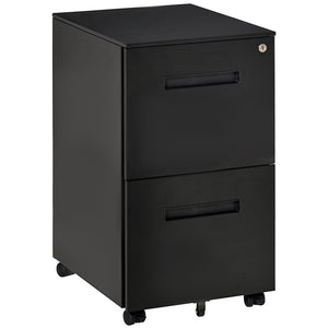 File Cabinet, Vertical Filing Cabinet with Adjustable Partition for A4 Letter Size, Lockable for Office