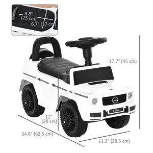 Aosom Compatible Baby Toddler Push Car Foot-to-Floor Ride-On Wheel Mercedes-Benz G350 Licensed