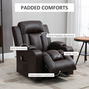Power Lift Recliner Chair for Elderly, PU Leather Electric Recliner Chair with Footrest, Remote Control – view 12