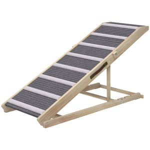 Dog Ramp for Couch, Foldable Pet Ramp for Small to Large Dog, 4 Adjustable Height from 14" to 20"