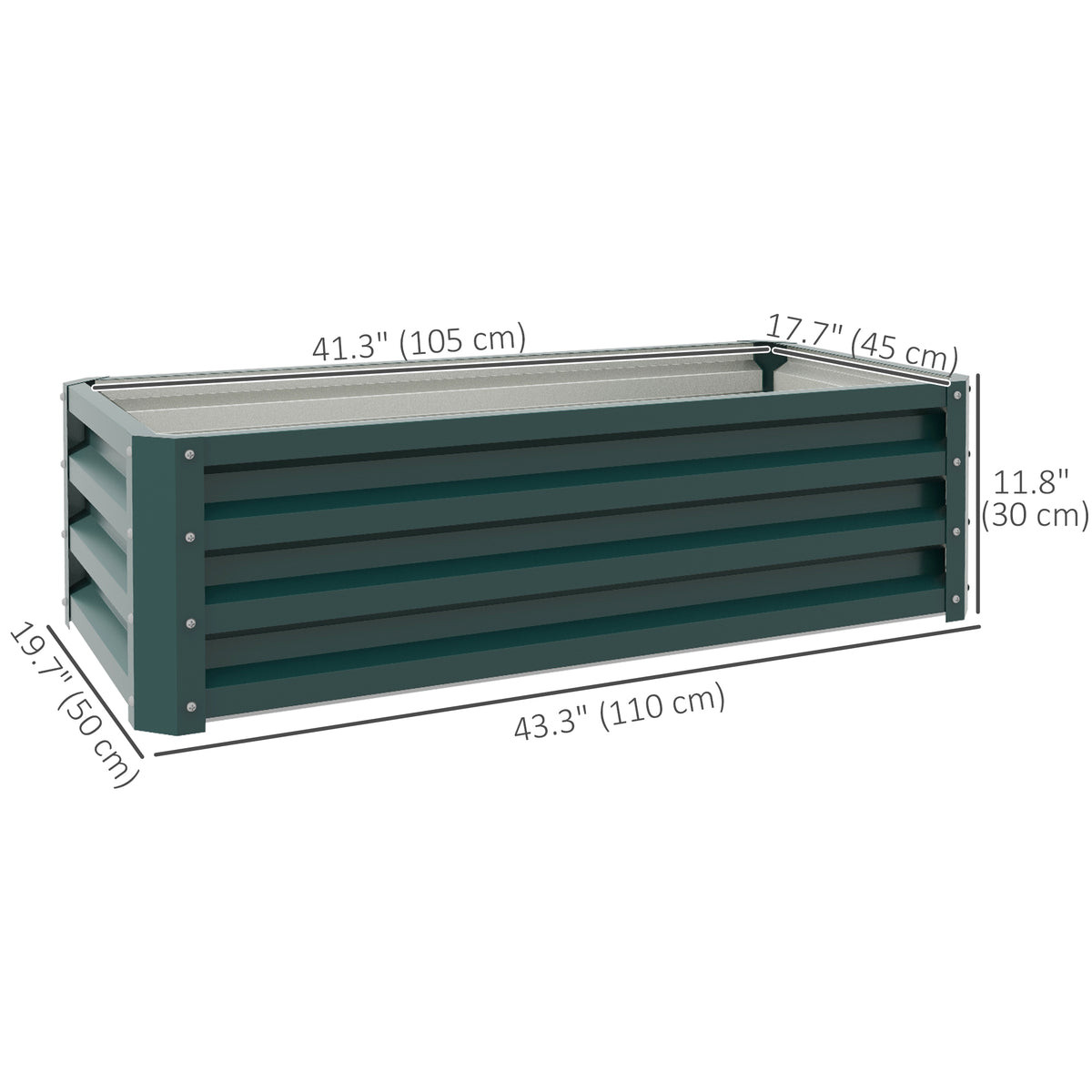 Galvanized Raised Garden Beds, Outdoor Planter Box, Set of 2, for Flowers, Herbs and Vegetables, Black – view 16
