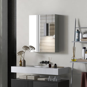 Wall Mount Medicine Cabinet with Mirror, Bathroom Mirror Cabinet Storage Organizer with Adjustable Shelf – view 21