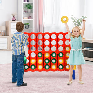 Jumbo 4-to-Score Giant Game Set with 42 Jumbo Rings and Quick-Release Slider-Blue view 3