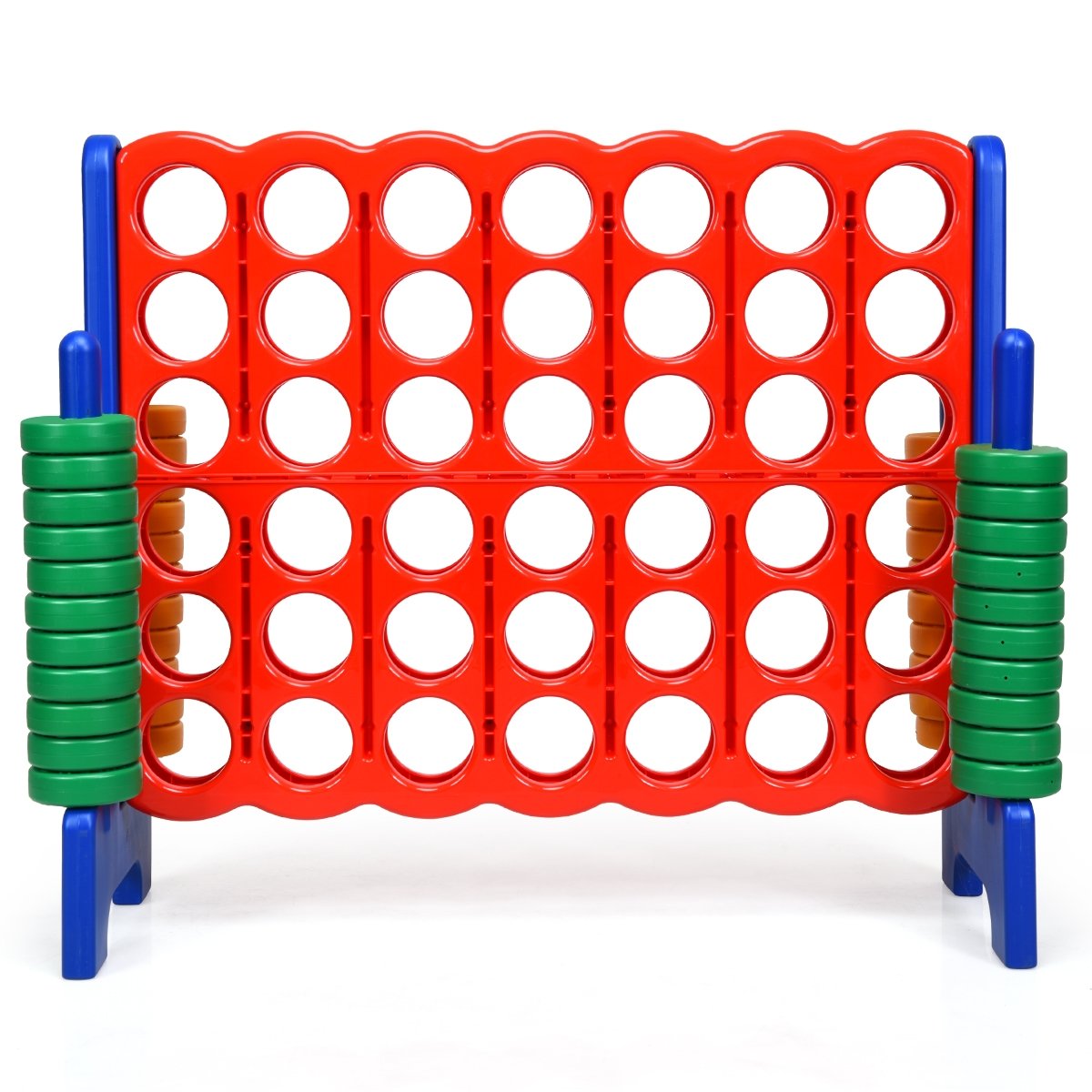 Jumbo 4-to-Score Giant Game Set with 42 Jumbo Rings and Quick-Release Slider-Blue view 4