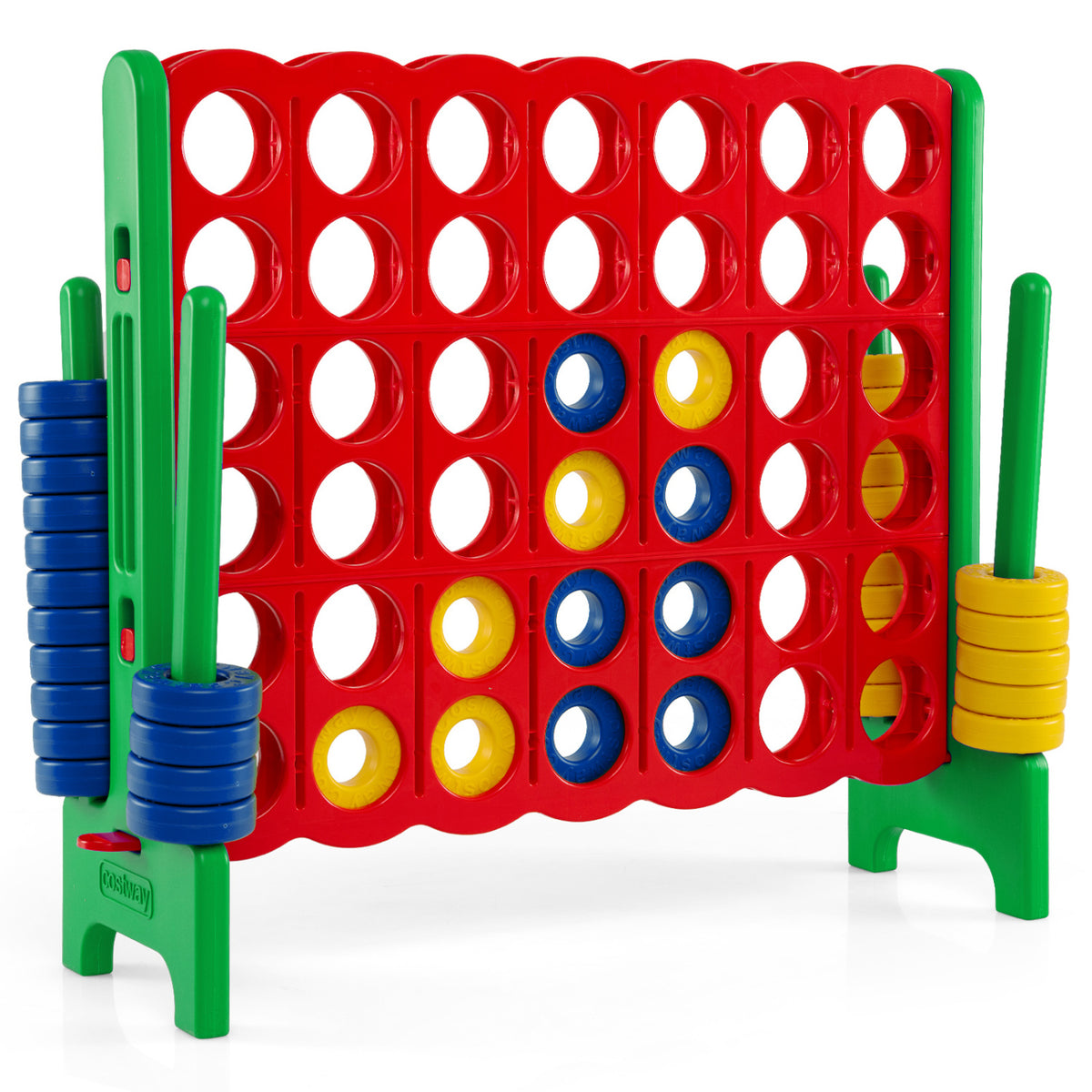 Jumbo 4-to-Score Game Set for Kids and Adults 3.5FT Tall by 4FT Wide Oversized Family Fun Game-Green
