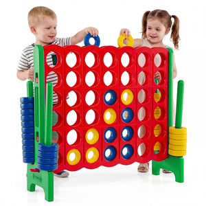 Jumbo 4-to-Score Game Set for Kids and Adults 3.5FT Tall by 4FT Wide Oversized Family Fun Game-Green view 4
