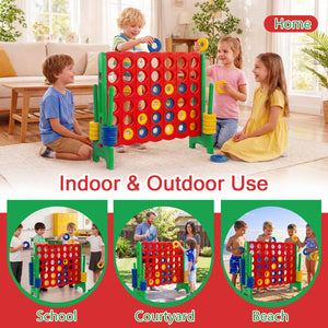 Jumbo 4-to-Score Game Set for Kids and Adults 3.5FT Tall by 4FT Wide Oversized Family Fun Game-Green view 9