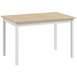 47" x 30" Dining Table, Farmhouse Dining Room Table with Pine Wood Frame, Space Saving Kitchen Table, Black – view 8