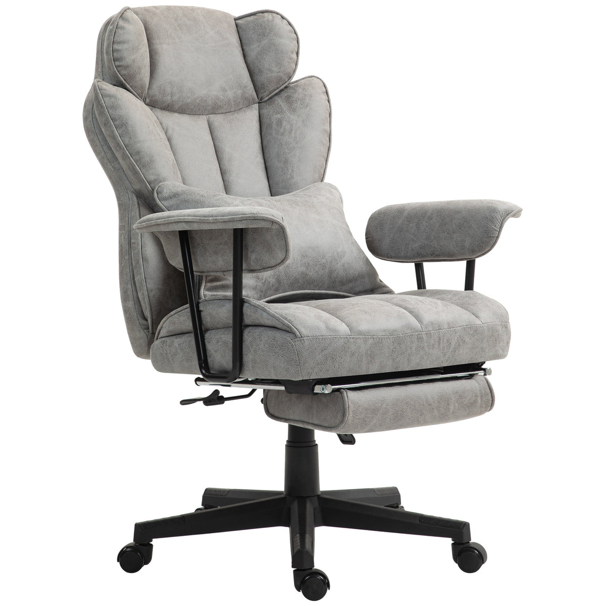 Big and Tall Office Chair with Foot Rest, 400LBS High Back Desk Chair with Padded Armrests, Lumbar Support – view 8
