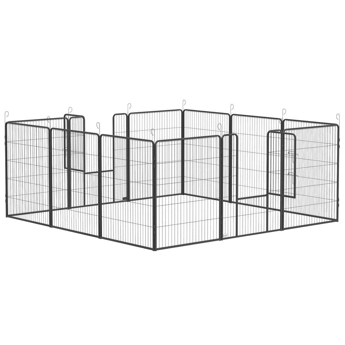 Dog Playpen, 31.5"W Heavy-Duty Metal Puppy Play Pen, Pet Exercise Fences for Outside and Indoor – view 2