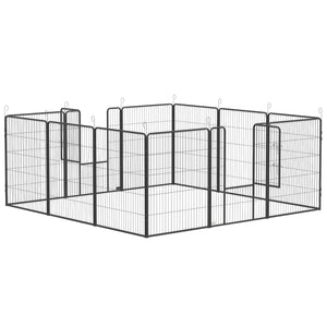 Dog Playpen, 31.5"W Heavy-Duty Metal Puppy Play Pen, Pet Exercise Fences for Outside and Indoor – view 2