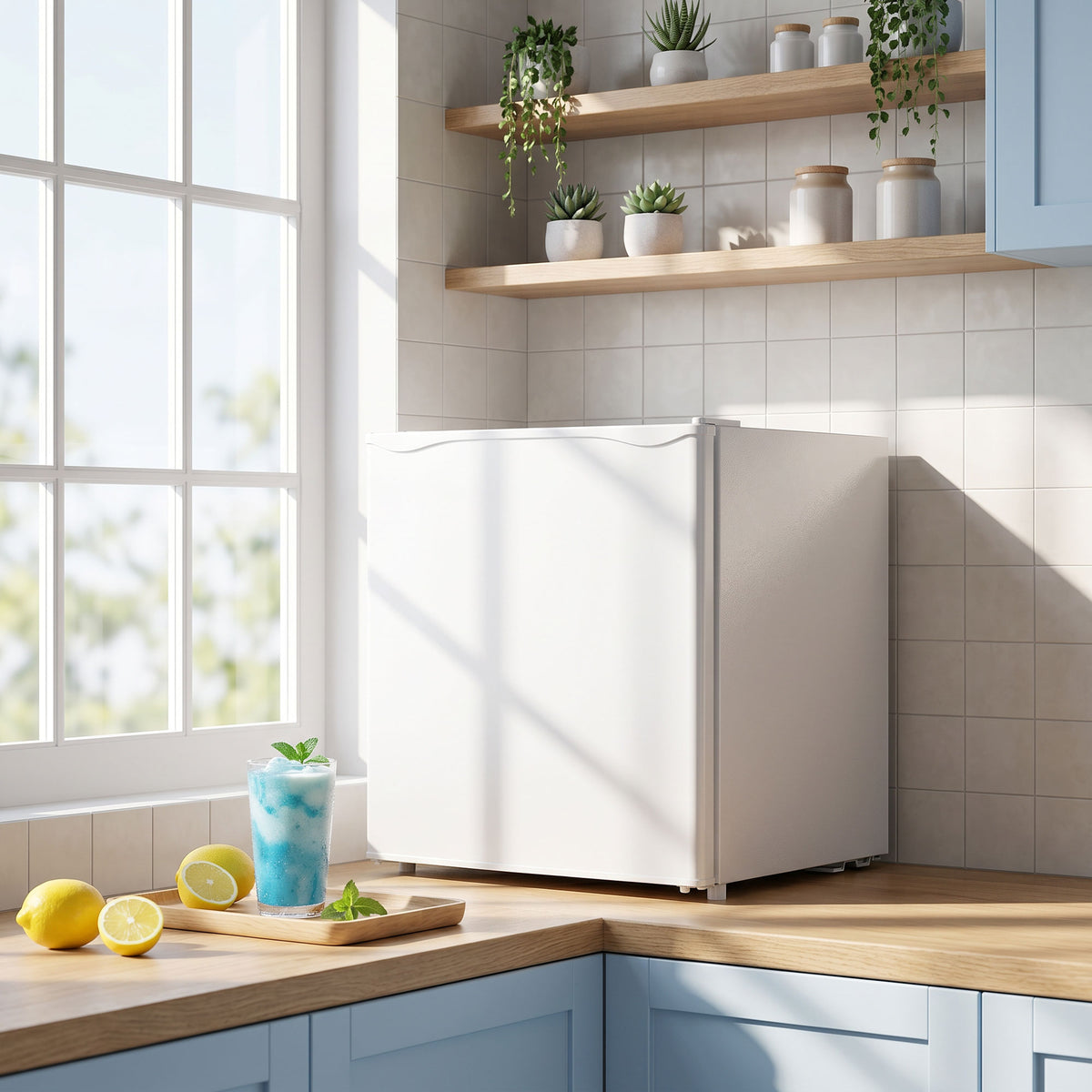 1.1 Cu. Ft. Mini Freezer, Compact Upright Freezer with Reversible Door, Removable Shelf – view 42